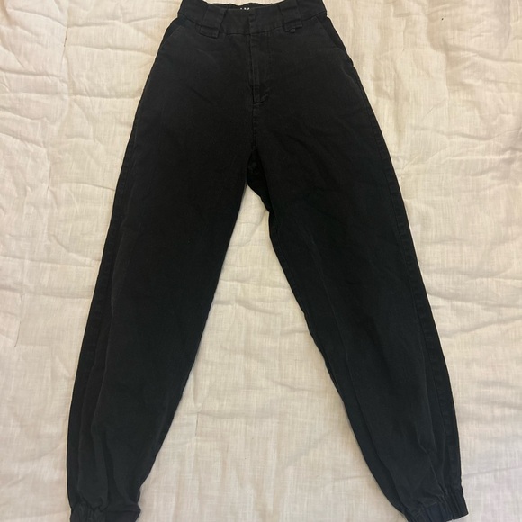 I.AM.GIA Black Pants with Jogger Styled Bottoms - Picture 3 of 5